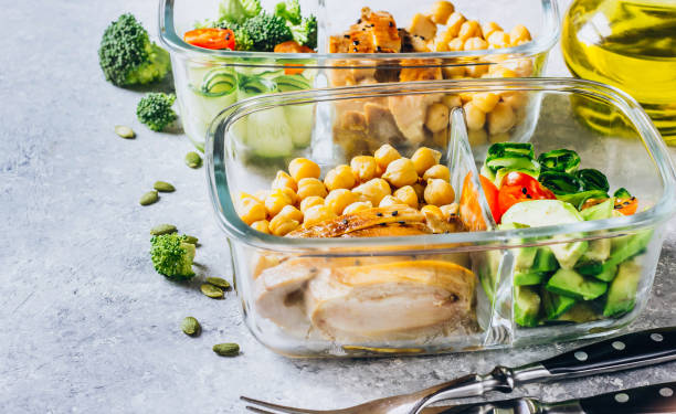 Quick healthy meal prep containers for busy weekdays